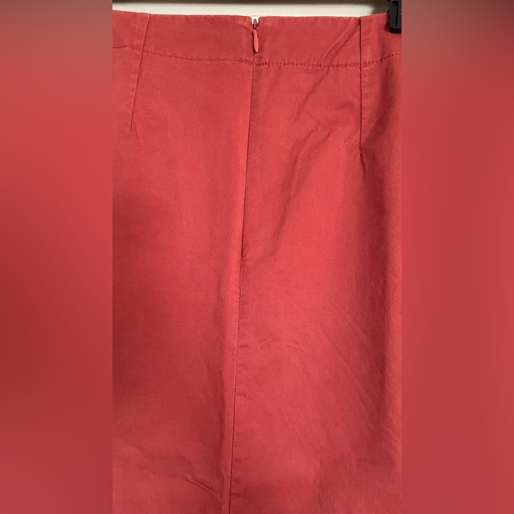 A-Line New Creation Rust-Colored Skirt - image 4